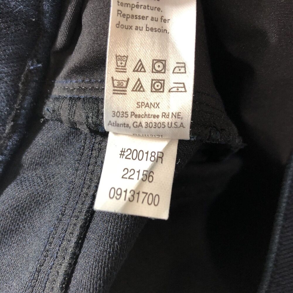 SPANX- Jean-ish Ankle Leggings Skinny Jean Dark Wash Pull On Sz Large 20018R - Picture 9 of 10